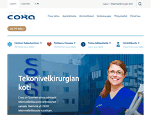 Tablet Screenshot of coxa.fi